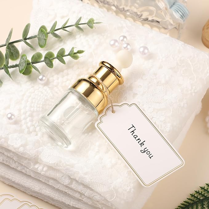 120 PCS Gift Tags with String Gold Foil Metallic Gift Tags Writable Blank Tag - Image 7