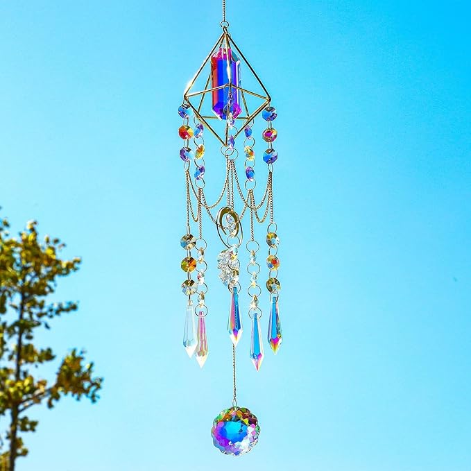 H&D HYALINE & DORA Crystal Prisms Suncatcher Window Hanging Pendant Glass - Image 2