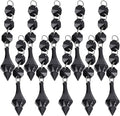 Buachois 10Pcs Clear Acrylic Crystal Ornament Beads Garland Chandelier Hanging by Buachois