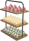 Solid Hardwood Cupcake Stand, Raised Edges by Unknown