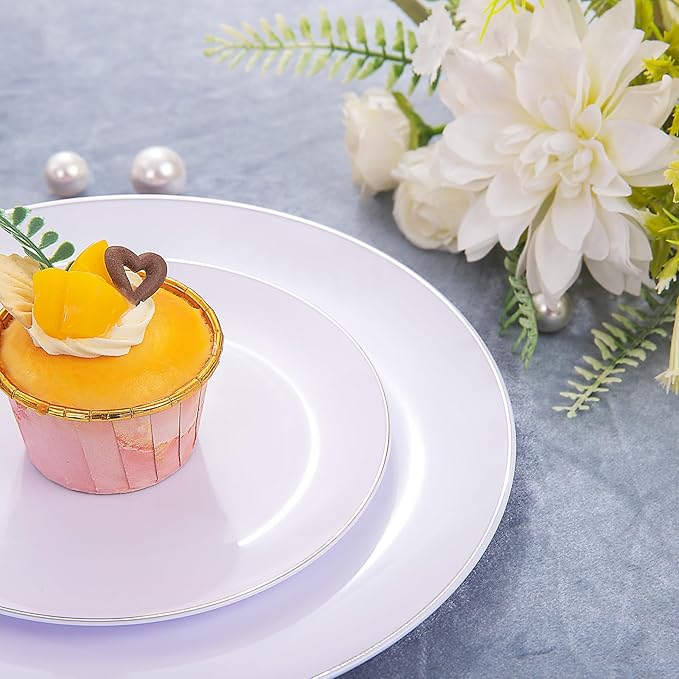 KIRE 350 PCS Plastic Dinnerware Set - Image 4