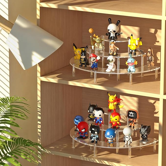 3 Tier Acrylic Display Risers, Half Moon Cupcake Stand, Dessert Stand - Image 7