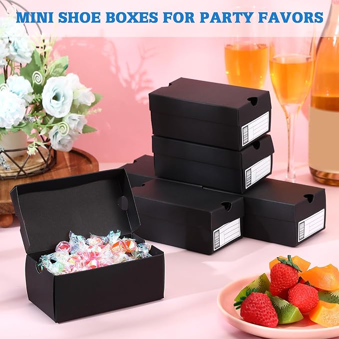 12 Sets Mini Shoe Gifts Boxes for Party Favors 6.1 x 3.9 x 2.5 Inches Sports - Image 4