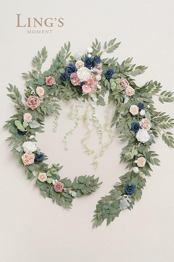 Ling's Moment 9FT Eucalyptus and Willow Leaf Garland - Image 5