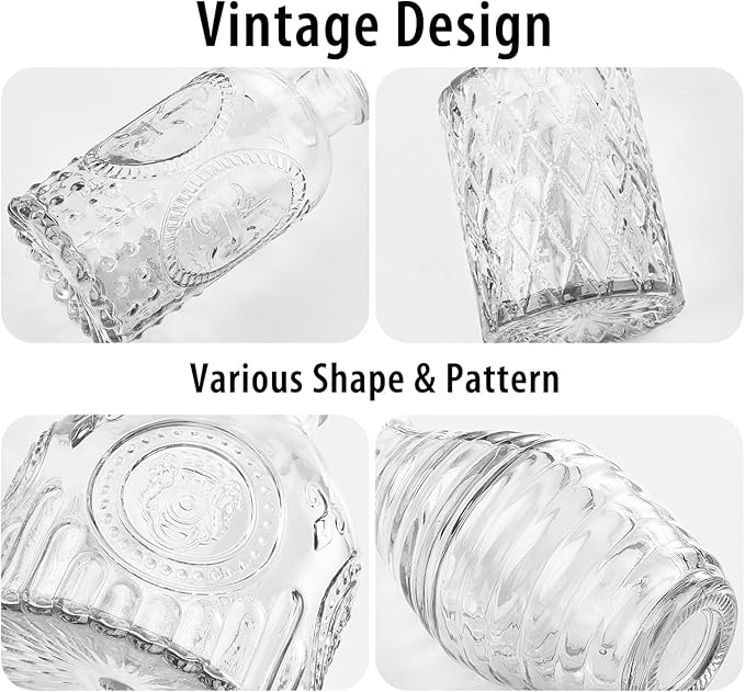 Glass Bud Vase Set of 30, Small Flower Vases - Image 3