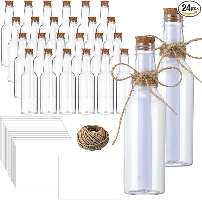 Baderke 24 Pcs 5.6 oz Message Bottles by Baderke