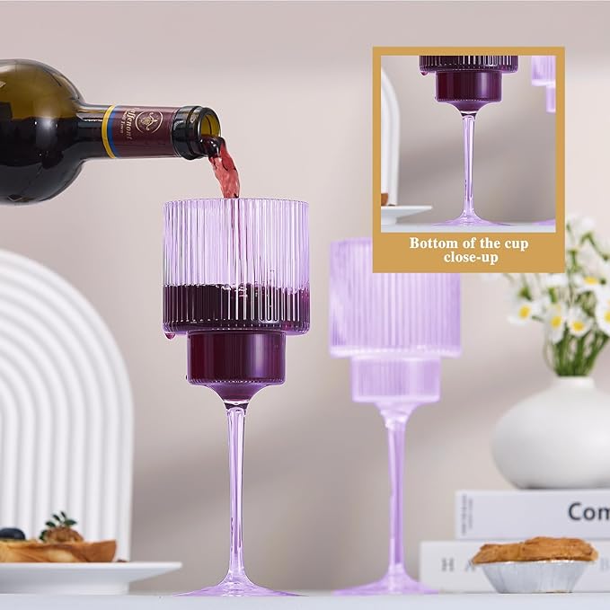 Plastic Goblets Wine Glasses - 12Oz Acrylic Wine Glasses Origami Unbreakable - Image 3