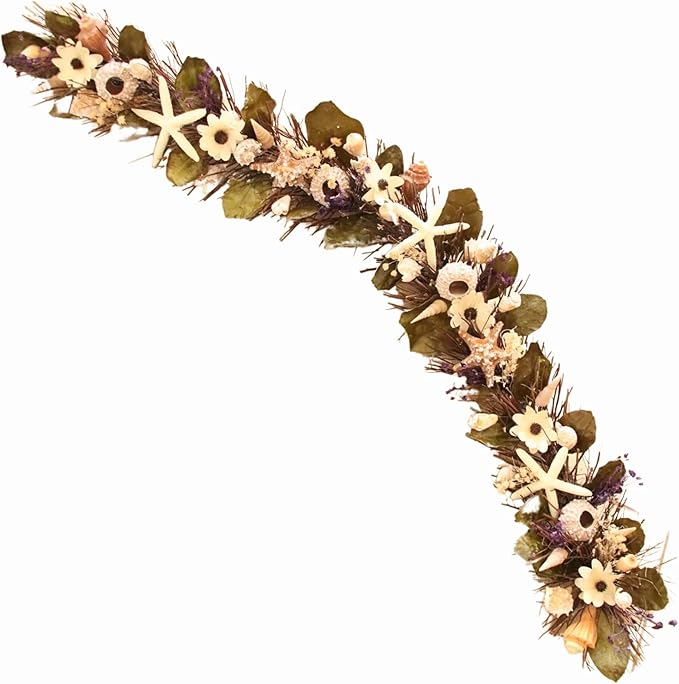 HOLIDAY TREE 5' Coastal Handcrafted Garland by HolidayTree
