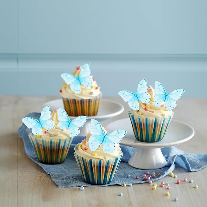 Ephlyn 48Pcs Edible Wafer Paper Butterflies - Image 7