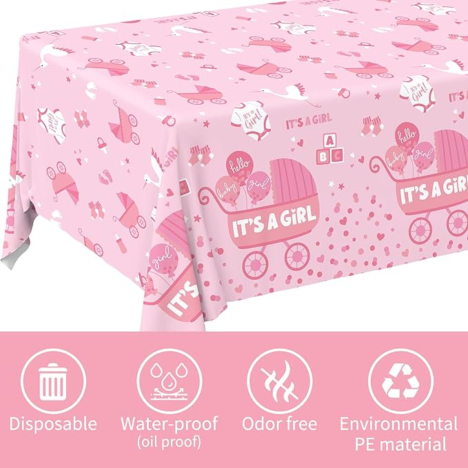 Gatherfun Baby Girl Shower Party Supplies: 2-Pack It’s A Girl Decorations - Image 3
