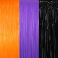 GOER 3.2 ft x 8.2 ft Metallic Tinsel Foil Fringe Curtains by GOER
