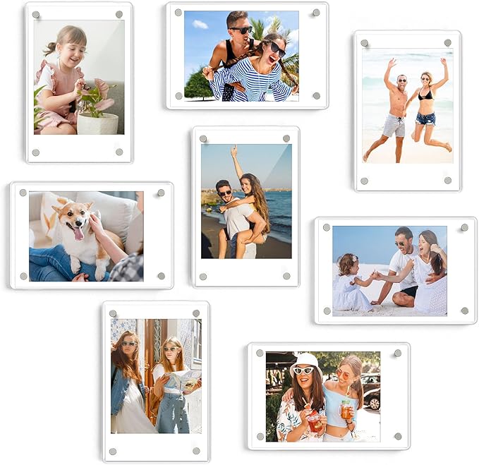 DomeStar Magnetic Acrylic Picture Frame 2.4 x 3.5 Inch, 8 Pack Double-Sided - Image 9