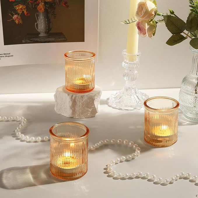 36pcs Gold Votive Candle Holders, Glass Tea Light Candle Holders - Image 4