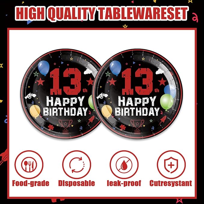40Pcs 13th Birthday Decorations Officially a Teenager Party Decorations - Image 3