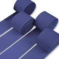 PartyWoo Crepe Paper Streamers 4 Rolls 328ft, Pack of Crepe Paper Navy by PartyWoo
