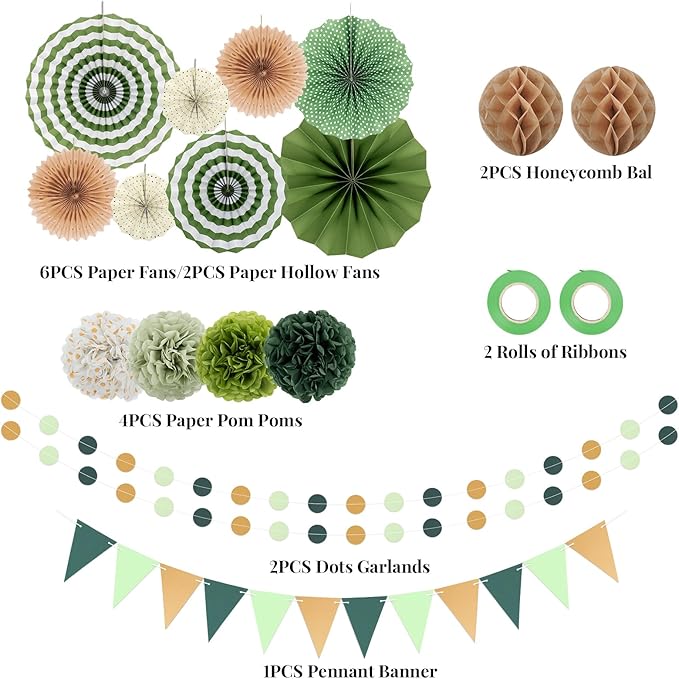 Green Party Decorations - Image 5