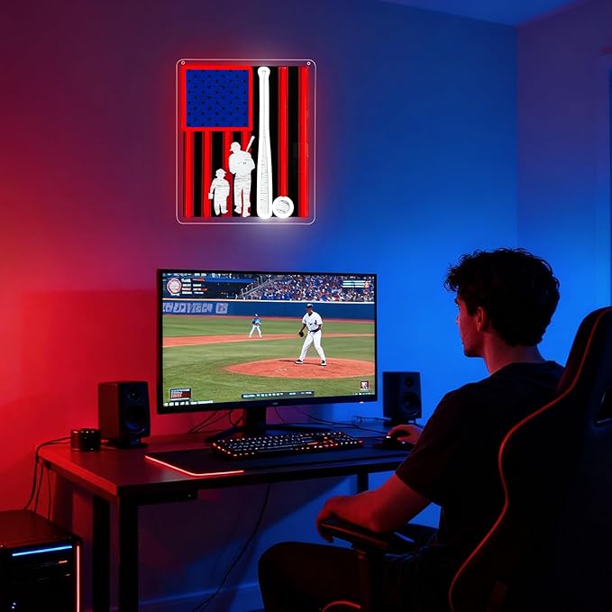 Baseball Neon Sign, Sport Led Neon Light Signs - Image 8
