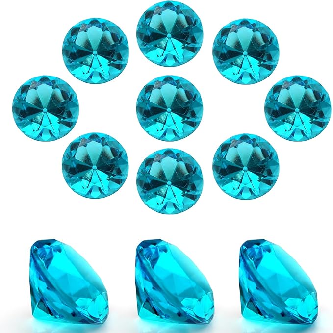 100Pcs Clear Acrylic Diamonds 25mm Wedding Table Scatters Gemstones Confetti by XHKDSYMC