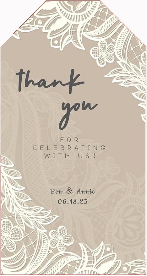 Personalized Gift Tags, Thank You Tags by Unknown