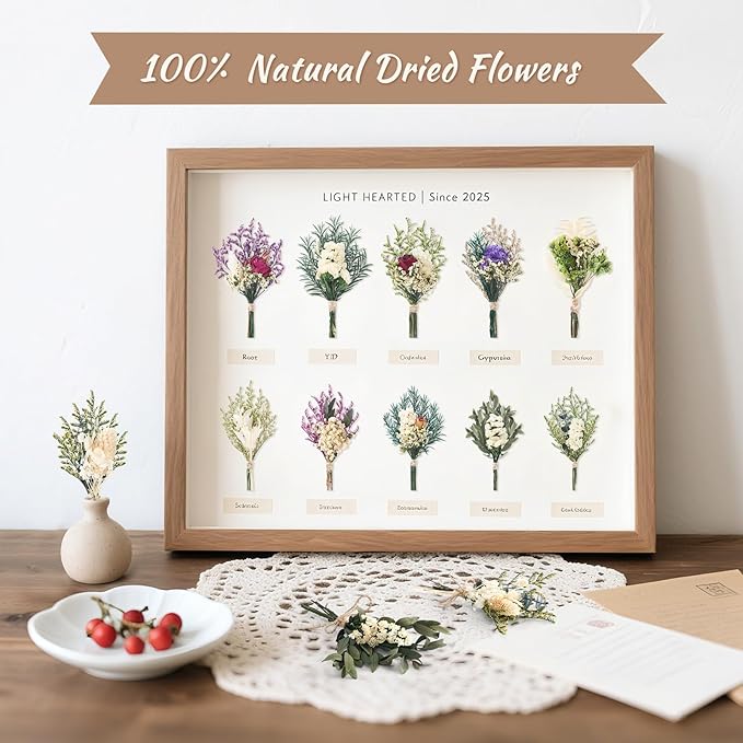 12/24 PCS Charming Dried Flowers Bouquet - Image 3