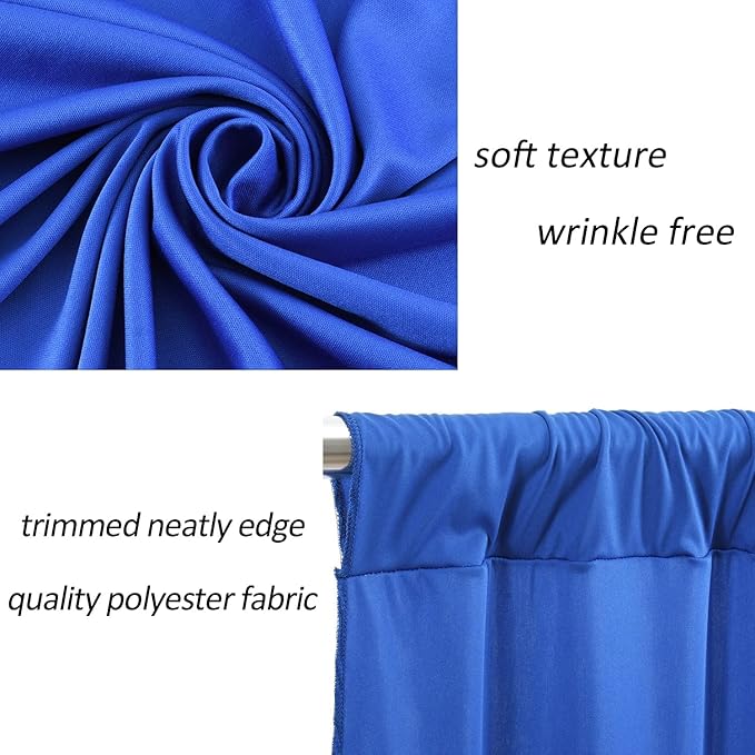 AK TRADING CO. 10 feet Wide x 12 feet Long Polyester Backdrop Drapes Curtains - Image 6