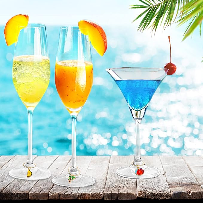 SANNIX 24pcs Wine Glass Charms - Image 6