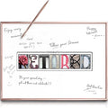 Framed Rose Gold Retirement Decorations Guest Book 12"x16" by DesignedforLifesSpecialMoments