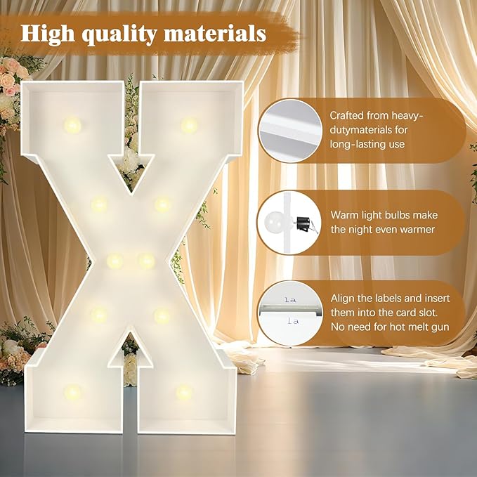 Marquee Light Up Letters: 4FT Large Decorative Signs - Image 5