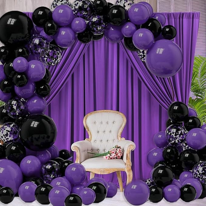 10 x 7 Feet Purple Backdrop Curtain - Image 6