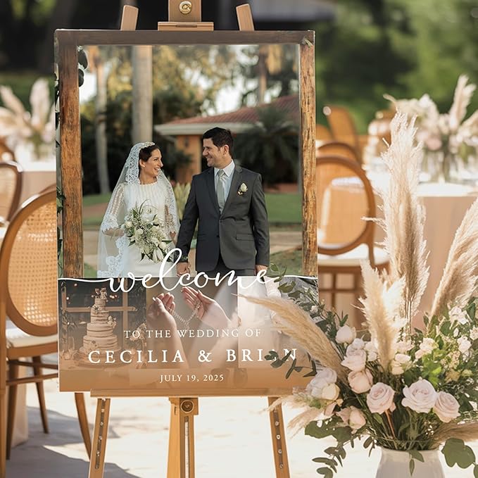 Custom Couple Photo Wedding Welcome Sign, Gifts - Image 2