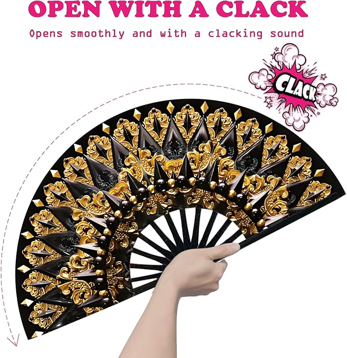 Boots on The Ground Fan, Large Folding Hand Fan - Image 3