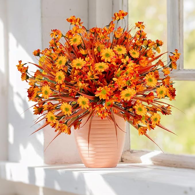 Fake Mums Fall Flowers Artificial - Image 7