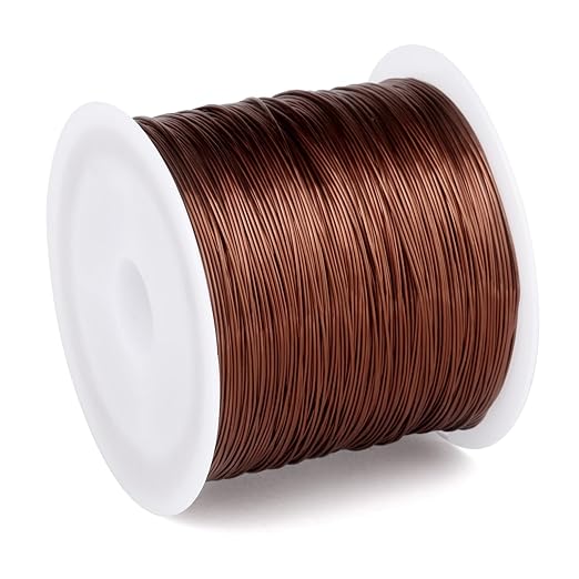 262FT Jewelry Wire 24 Gauge Tarnish-Resistant Copper Beading Wires Roll Bulk by Cadikez