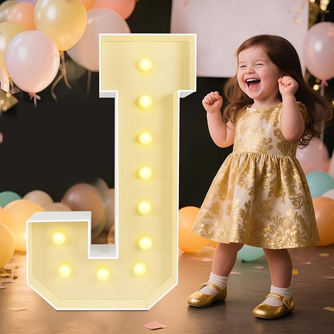 Marquee Light Up Letters: 3FT Large Decorative Signs by Unknown