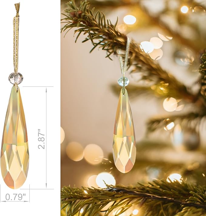 Crystal Glass Christmas Ornaments, Centerpieces, Party Decor - Image 2