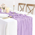 Lilac Purple Cheese Cloth Table Runner Boho Romantic 10ft Gauze Cheesecloth by BlueTopCoLtd