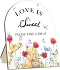 Winnie Decor Love is Sweet Sign, Floral Butterfly Decor Bridal Shower Welcome by CelebrateEveryMoment