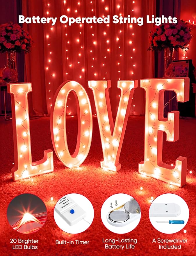 Minetom 20 Pack Fairy Lights Battery Operated String Lights, 8 Modes & Timer - Image 3