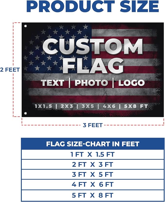 Custom Flagg_New by DreamController 1'x1.5' to 5'x8' - Image 2