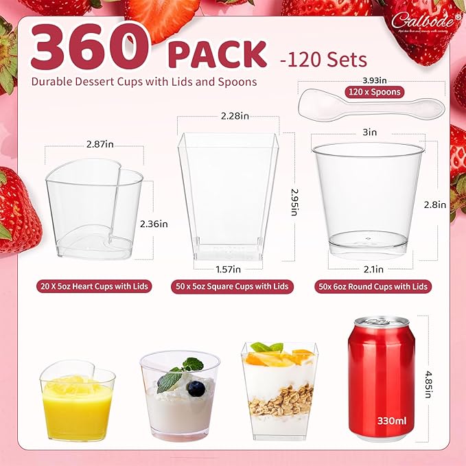 360 Pack 5oz 6oz Dessert Cups - Image 2