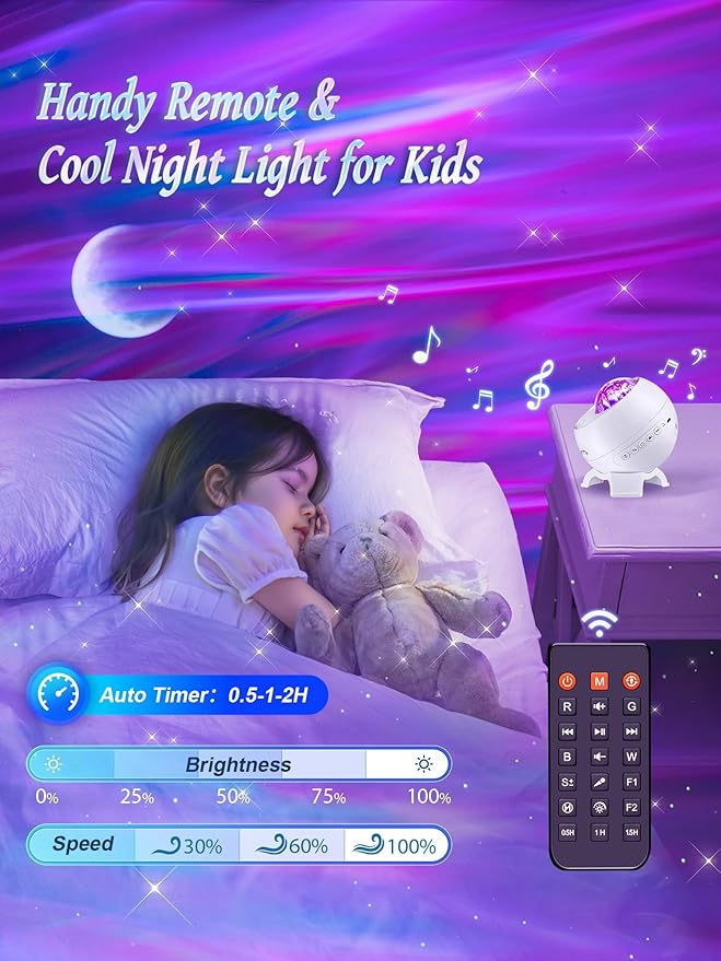 Northern Lights Projector, 180 Lighting Modes Galaxy Projector - Image 9