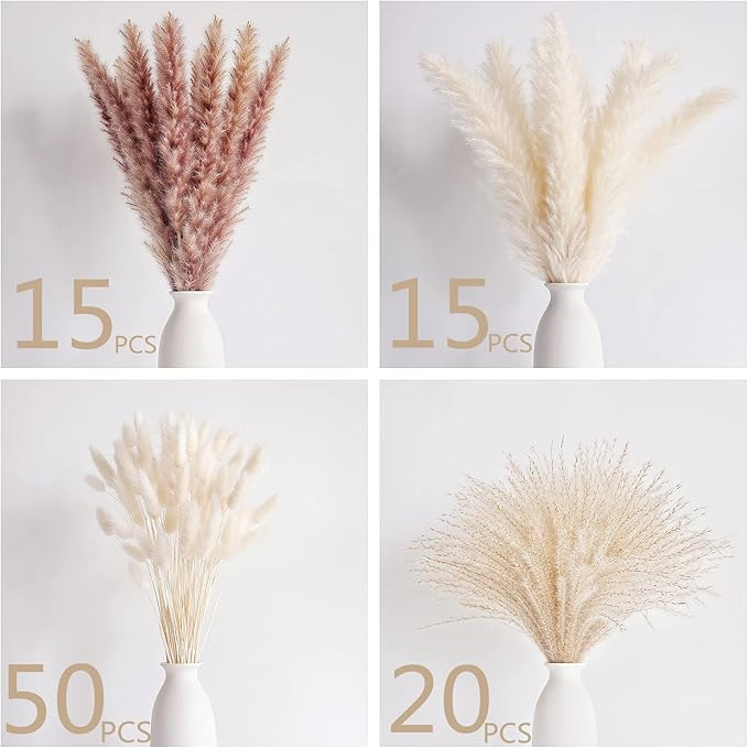 Natural Dried Pampas Grass Decor, Reed Grass Bouquet - Image 4