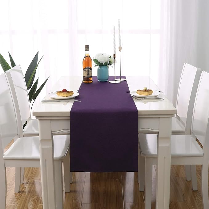 DUALIFE Plum Purple Table Runner - Image 4