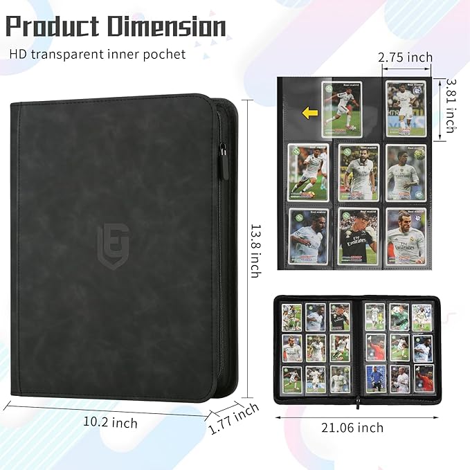 9 Pocket Card Binder, 540 Pocket Trading Card Binders, Loading Pocket - Image 3