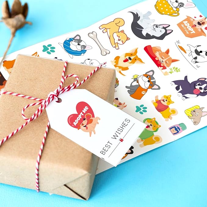 Cute Dog Stickers Puppy Pet Decal Sticker 780 Counts Party Gifts Goodie Bags - Image 3