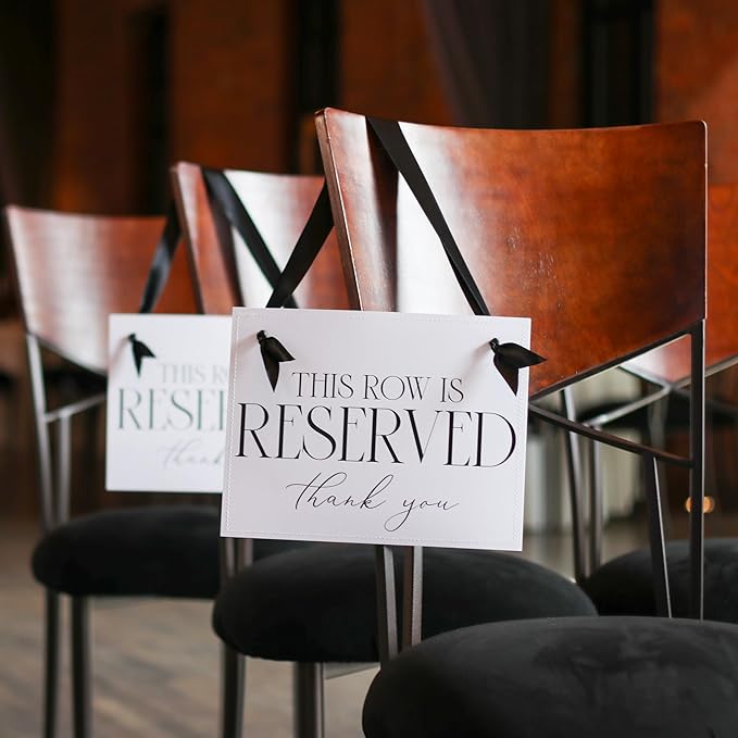 Ritzy Rose Set of 2 Reserved Row Sign - Image 4