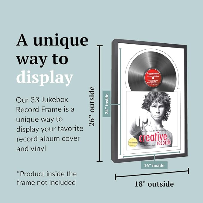 Creative Picture Frames 16" x 24" Jukebox Vinyl Frame Display - Image 2