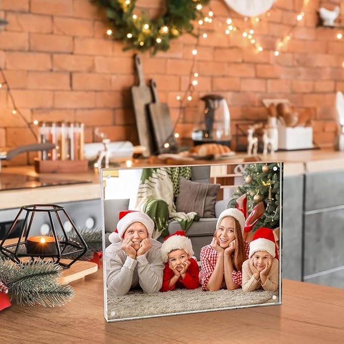 TWING 36 Pack 4x6 Acrylic Picture Frames Bulk, 10+10MM 4 By 6 Magnetic Acrylic - Image 4