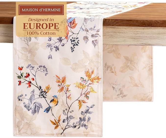 Maison d' Hermine Table Runner 100% Cotton Double Layer Table Runners 72 inches by MaisondHermine