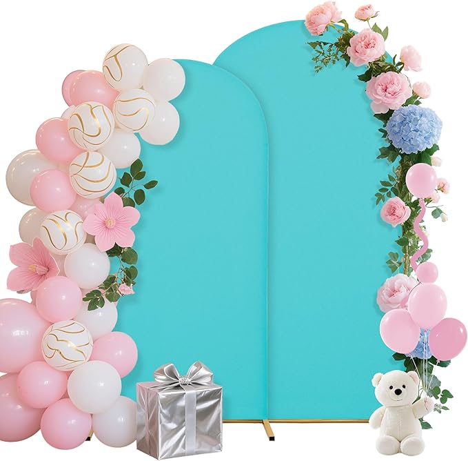 Wedding Arch Covers Arch Backdrop Cover Arch Stand Covers 7.2FT 6FT Set of 2 by Unknown
